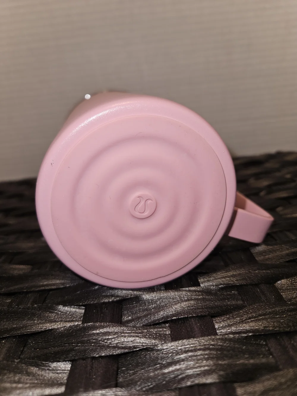 lululemon athletica Pink Insulated Travel Mug with Handle and Clear Lid